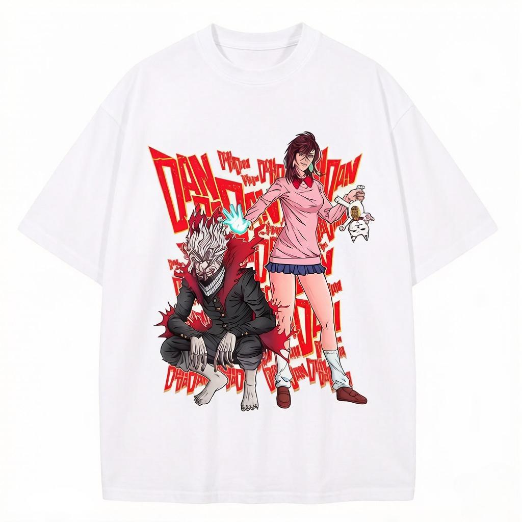 Dandadan Okarun T-shirt Men Japanese Anime T Shirt Cartoon High Quality Cotton Tshirt Aesthetic Fashion Tee Male