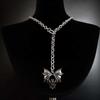 Gothic Persönlichkeit Punk Halskette Lange Gothic Fledermaus Anhänger Halskette Übertreibung Pullover Kette Schmuck Halloween Party ZubehörGutes Produkt