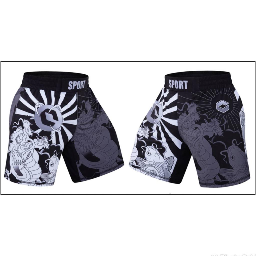 Mens MMA Boxing Kickboxing Fight Shorts Muay Thai Short Pants Jogging Exercise Sport Training Competition Fitness Running Shorts