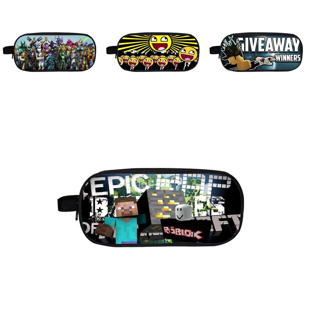 Roblox Cartoon Pencil Case For Boys And Girls With Durable Material**