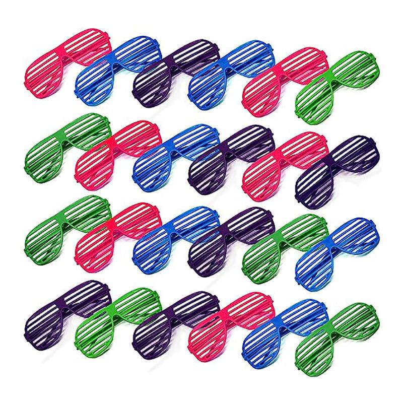 10Pcs Glow In Dark Party Glasses Neon Colorful Fluorescent Eyeglasses for Bar Pub Theme Event Supplies Random Color