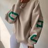 2024 Wild Berry Russian Women's Fashion Thick Print Long Sleeve Khaki Hoodie