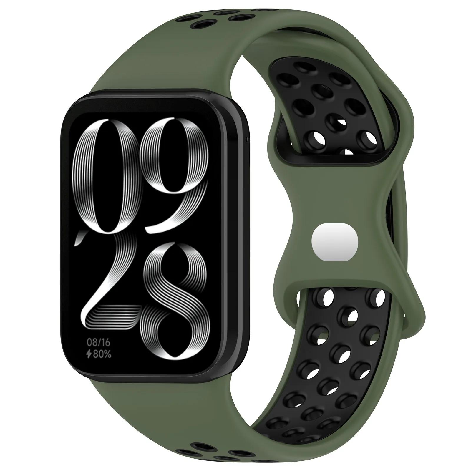 

Silicone Strap for Redmi Watch 4-5-6 Two-tone Smartwatch Replacement for Xiaomi Band 8 Pro Bracelet Wristband Mi Band 9 Pro Belt Redmi watch 4-5-6