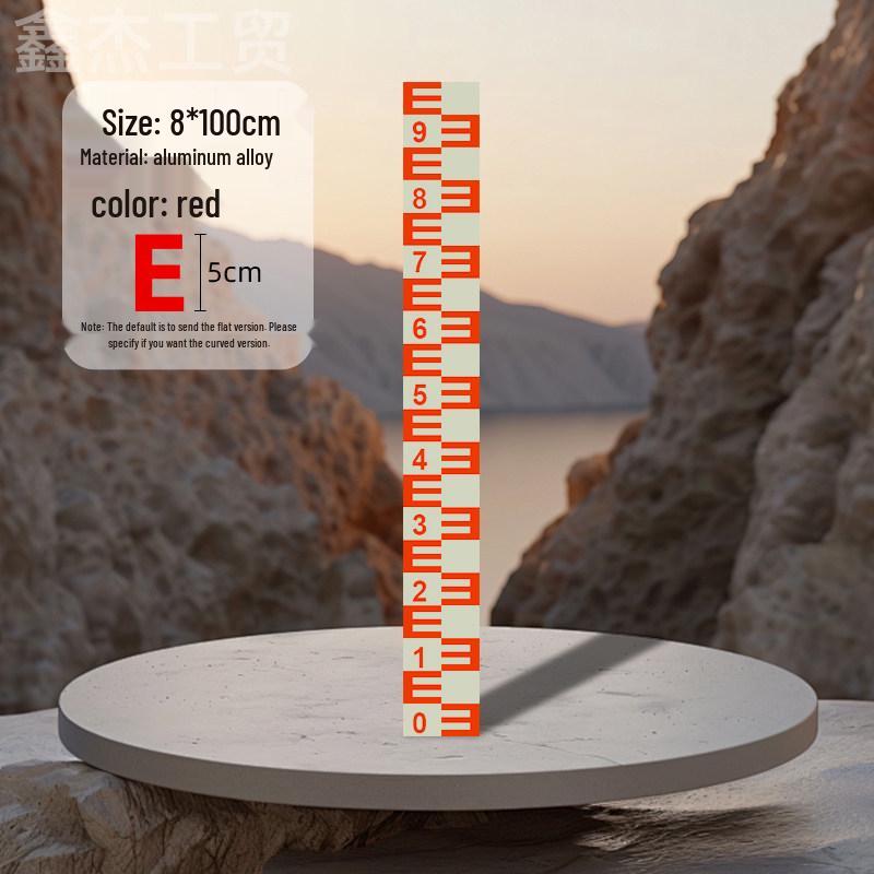 Stainless Steel & Aluminum Water Depth Measuring Ruler