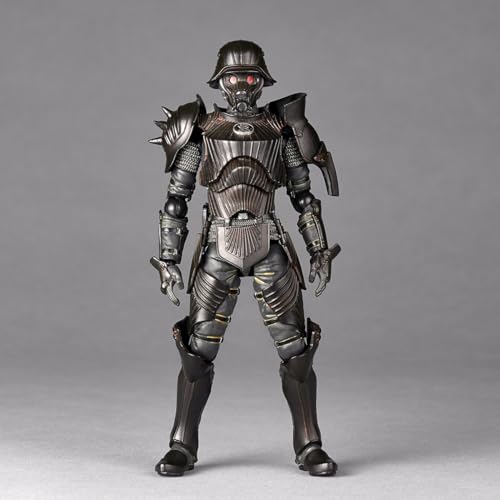 Kaiyodo Takeya-style Articulated Figure Protect Gear "Type 34 Special Enhanced Armor" Black Ver. Approximately 150mm tall. Non-scale PVC & ABS painted