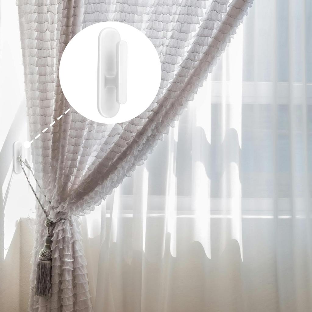 8 PCS Blind Cord Holder, Safety Blind Cord Hooks, Adhesive Cord Retainer, Childproof Blinds Cord Winder, for Blinds Cord Winding