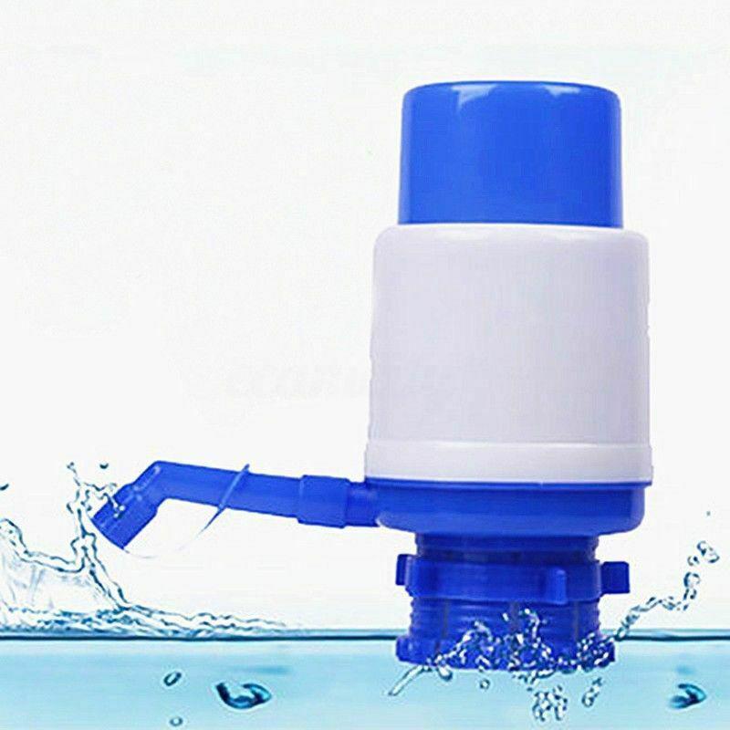 4/5/6 Gallon Hand Press Water Pump Dispenser Manual Bottled Drinking Water +Hose