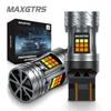 2x T20 7443 W21/5W Canbus 3157 LED Dobbel Switchback Rav Dobbeltfarget Blinklys T25 P27/7W Pære 12V
