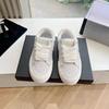 Autumn New Release Leather Fashion Sneakers - Star White Laces, Same Design for Men and Women, Low-Top Sports Shoes
