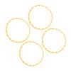 4PCS 20in Wheel Rim Protection Ring Wheel Edges Trim Tire Decoration Accessories Replacement For Tesla Model Y Yellow