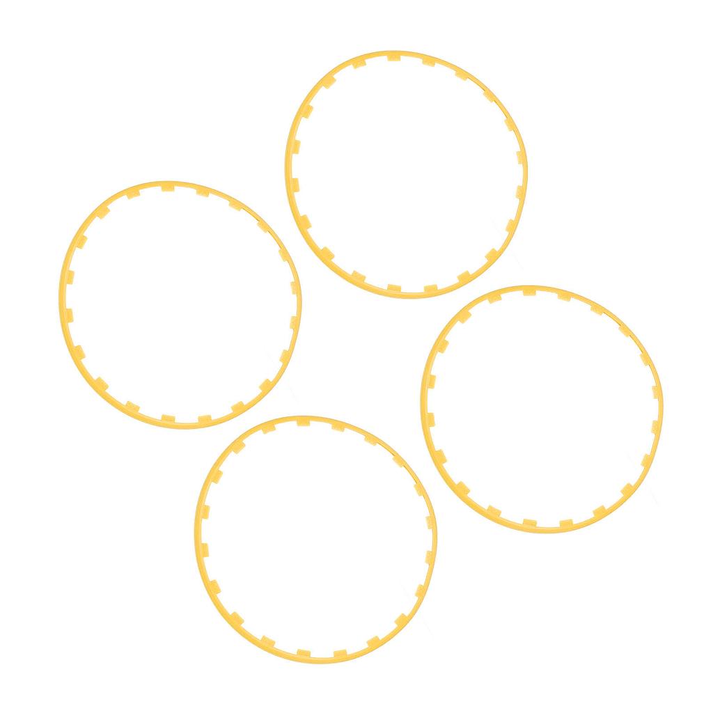 4PCS 20in Wheel Rim Protection Ring Wheel Edges Trim Tire Decoration Accessories Replacement For Tesla Model Y Yellow