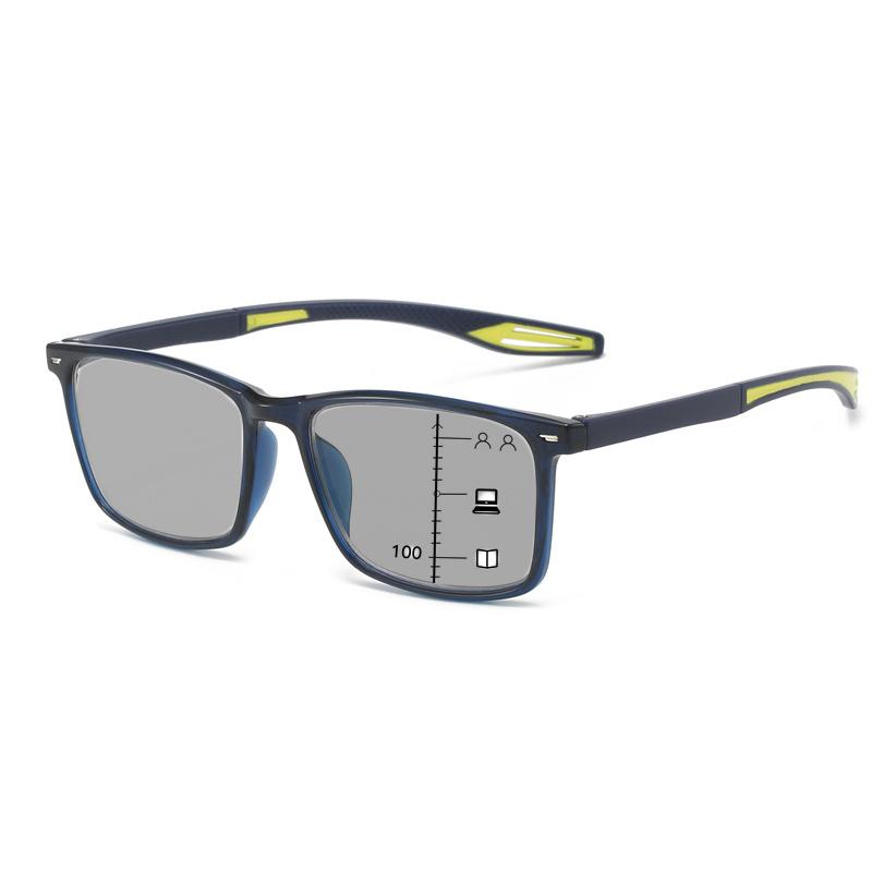 

Женские и мужские умные фотохромные очки в модной квадратной оправе с обесцвечивающими линзами для чтения, унисекс, солнцезащитные очки для пресбиопии на открытом воздухе 2.0