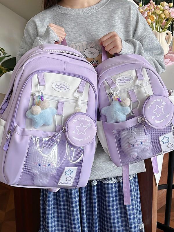 Girl School Backpack With Nylon Material And Design For Teen Students