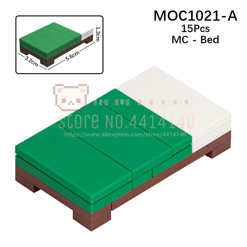 

Мебель для дома MOC Строительные блоки Городская сцена Сделай сам Кухня Кровать Диван Туалет Ванна Модель Украшение Сборка Кирпичики Игрушки Для Детей