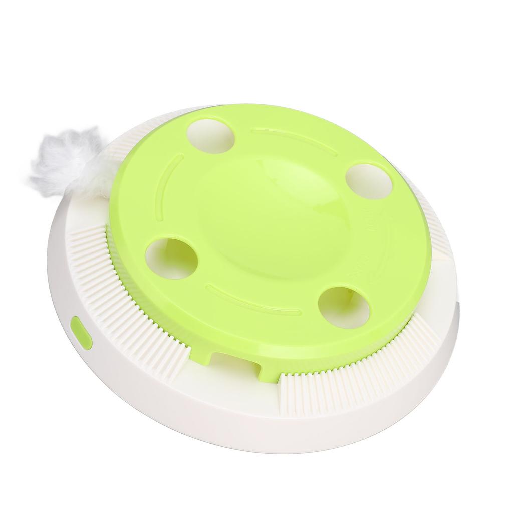 Platan Electric pentru Pisici Jucărie Interactivă Distractivă pentru Joacă Solitară Stimulează Vitalitatea Pisicii Jucărie Rotativă pentru Tachinat Pisici