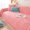 Winter Sofa Cover Plush Thickened Cushion Full Covered Cloth Four Seasons Universal Simple Embossed Velvet Winter Style