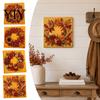 Wandkunst für Wohnzimmer Kürbis Faux Perlen Set, Herbstkranz Malerei Herbsternte Bastelsets Anfänger 3D Perlen Set Erwachsene Anfänger, Zuhause