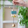 2pcs Cute Little House Wind Chimes, Creative Hanging Decorations, Door Handle Bells, Suitable for Home, Balcony, Bedroom Windows, Outdoor Garden