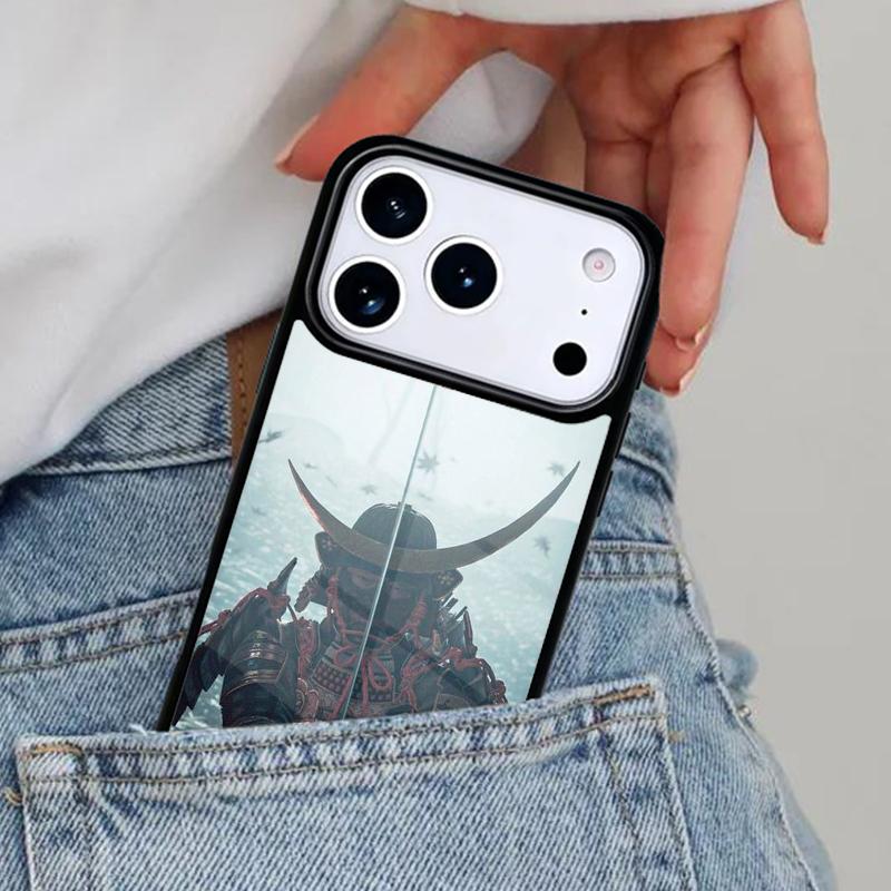 Samurai Demon Phone Case for iPhone 17ProMax 12 13 14 15 16e 17 Pro Max Plus Air Cover