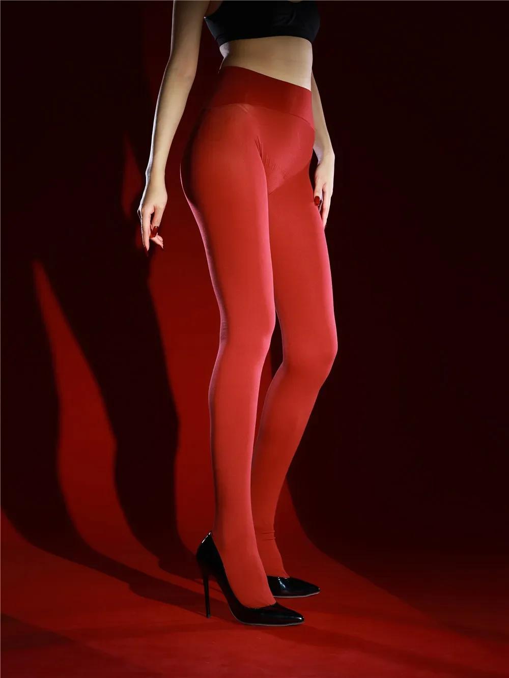 Shaping Autumn Women S Pantyhose Seamless Oil Shiny Smooth Elastic Tights 120D Stocking Woman Leggings Sexy Panty-Hose One Size