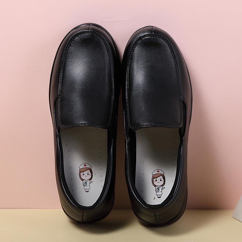 Height increase shaking sole nurse spring and autumn little white shoes platform women's shoes women's small leather shoes