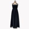 Women's Summer Halter Square Neck Sleeveless Backless Maxi Dress Solid Color Elegant Evening Party Casual Long Dress for Women