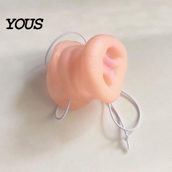 Pig Nose Prop Realistic Nose, Soft Snout Masque with Elastic Cosplay Band, Animal Costume Accessories for Halloween Party, Performance