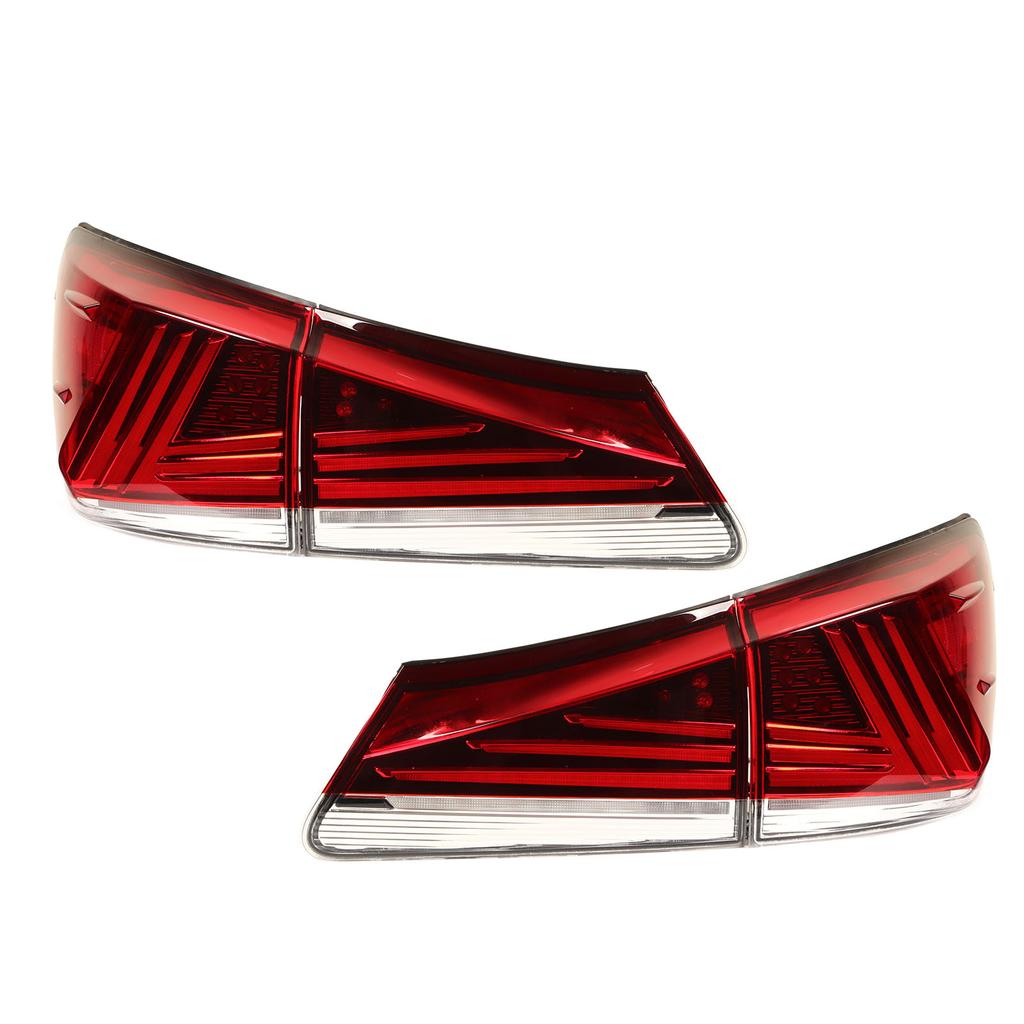 1 Pair Car LED Tail Lights Left Right Dynamic Turn Signal Rear Brake Lamps Fit For IS250 IS350 XE20 2006 to 2013
