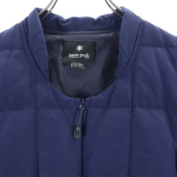 SNOWPEAK Down Jacket S Navy Blue Women Used