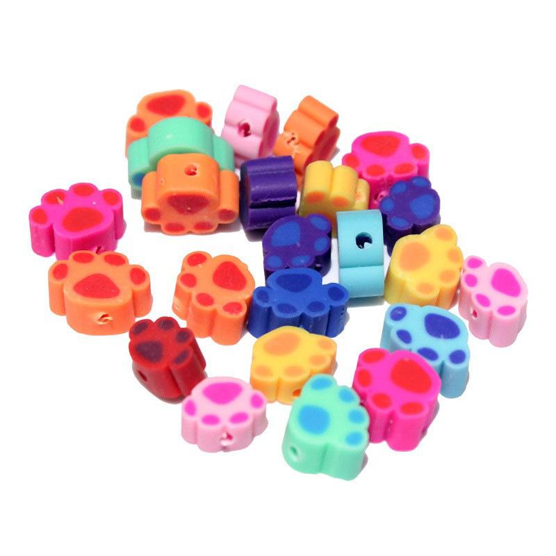 Soft Pottery Pieces Beaded Diy Mobile Phone Chain Accessories Loose Beads Smiley Face Letters Animal Fruit Mixed Soft Pottery
