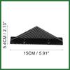 Motoforti 4pcs Black Straight Car Rear Lower Bumper Splitter Lip Wing Diffuser Shark Fin Spoiler Universal with Screw for Car SUV Long-lasting