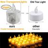 LED Flameless Tea Light Candles Flickering Electric Votive Candles for Wedding Birthday Party Romantic Home Decor