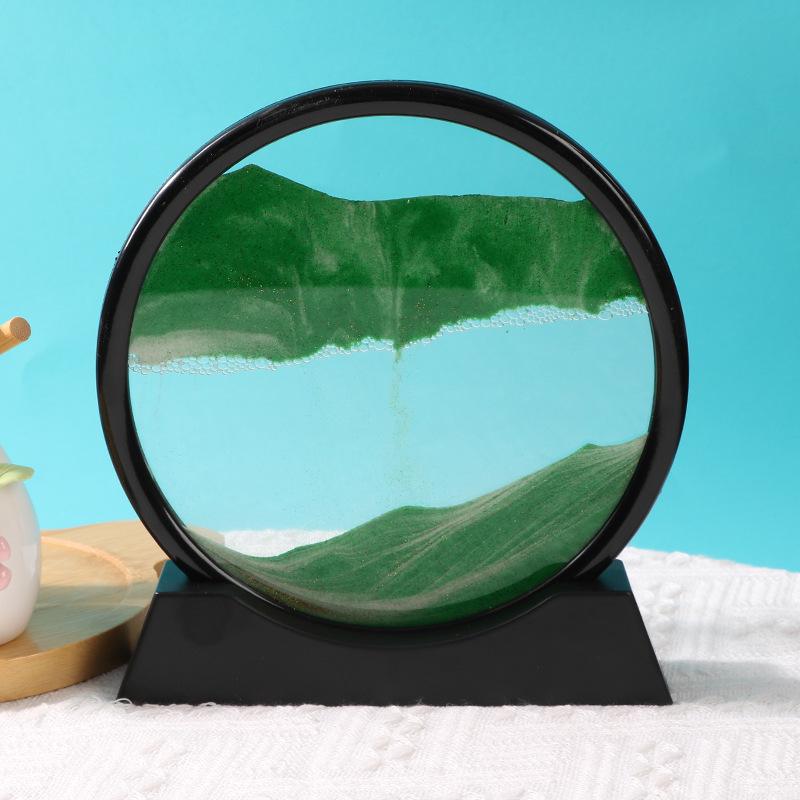 Quicksand Hourglass Ornament: Elegant Living Room, TV Cabinet, or Office Décor – Light Luxury Gift.