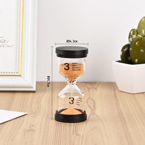 Lubanheart Hourglass Sand Timer, Set of 6 (1 Minute, 3 Minutes, 5 Minutes, 10 Minutes, 15 Minutes, 30 Minutes), 9.7 x 4.3 cm, Decorative, Children's E
