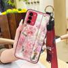 Elderly lady Durable Phone Case For ZTE Blade V40 Vita/A72 Wrist Strap Wristband For Mom Silicone Fashion Dirt-resistant