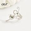 Alloy Ear Jewelry 1 Pc Cute Cat Cuff Earring for Women, Funny Kitten Clip on Earrings Women Animal Cartilage Wrap Around Earring, Non Piercing Crawler