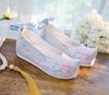 Elegante chinesische Stil Stickerei Schleifenschuhe - Inspiriert von antiken Kostümen, Damen Bühnen- und Film-Schuhwerk