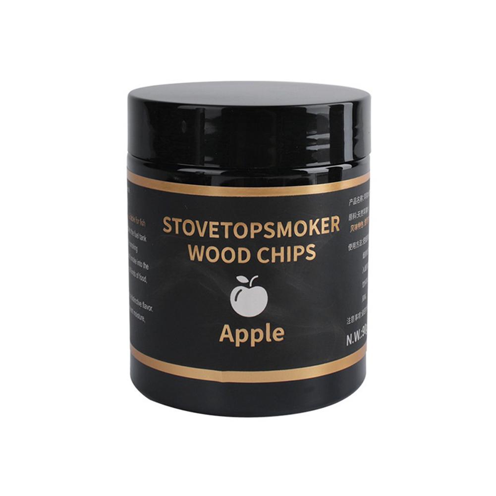 Sawdust Walnut Cherry Natural Log Cocktail Steak Salmon Smoker Molecular Cooking Sawdust Apple-flavor Sawdust 90g#0