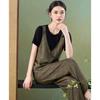 Ensemble pantalon plissé Meilannie en Tencel Faux Deux Pièces