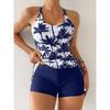 New Print Separate Swimsuits Tankini Set Female Swimwear Sports Beach Wear Two-Piece Bathing Suits Pool Women Swimming Suit