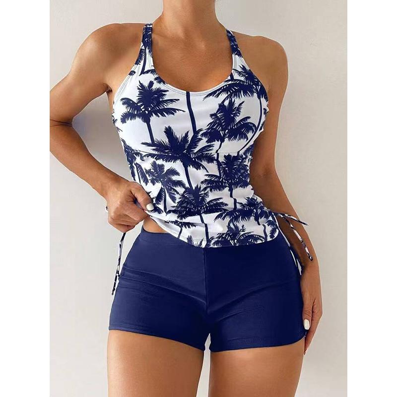 New Print Separate Swimsuits Tankini Set Female Swimwear Sports Beach Wear Two-Piece Bathing Suits Pool Women Swimming Suit