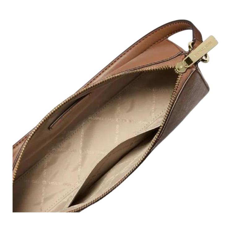 Michael Kors Logo Print Leather Shoulder Bag Women Bags Brown 35F4G2VC6L-LUGGAGE