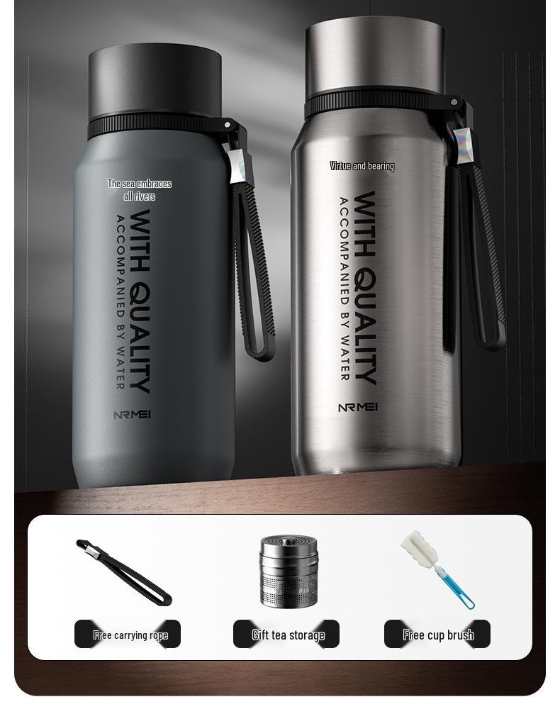 25-Year Men's Insulated Steel Cup: Large Capacity with Magnetic Tea Separator and Infuser