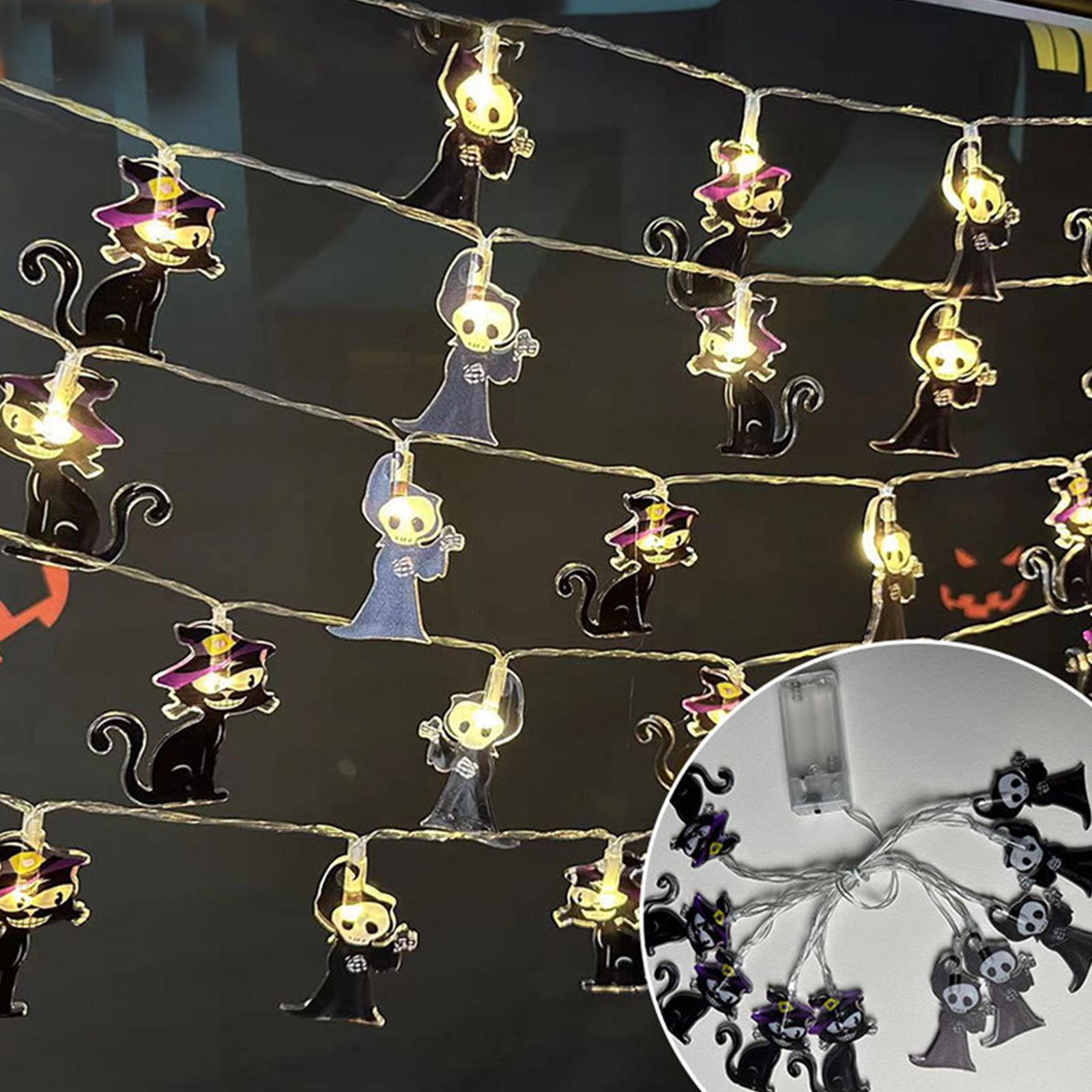 

Halloween String Lights Ghosts For Home Decor Indoor Party Holiday 59inch One Size