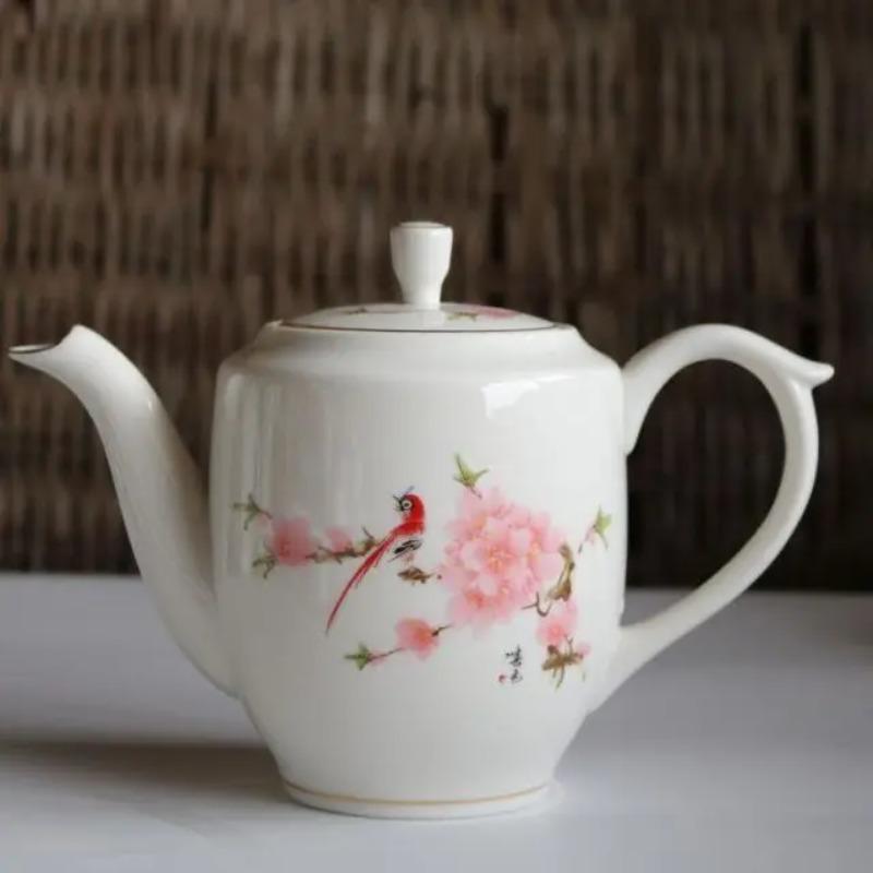 

Teapot Household Ceramic Teapot Flower Tea Filter Pot Black Tea Teapot 800ml Kettle Kitchen Supplies Boutique