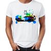 Brand New Men T Shirts 100 Cotton Back To The Future DeLorean Time Traveling Car DMC12 Funny Badass Oneck Tee Shirts Oversize