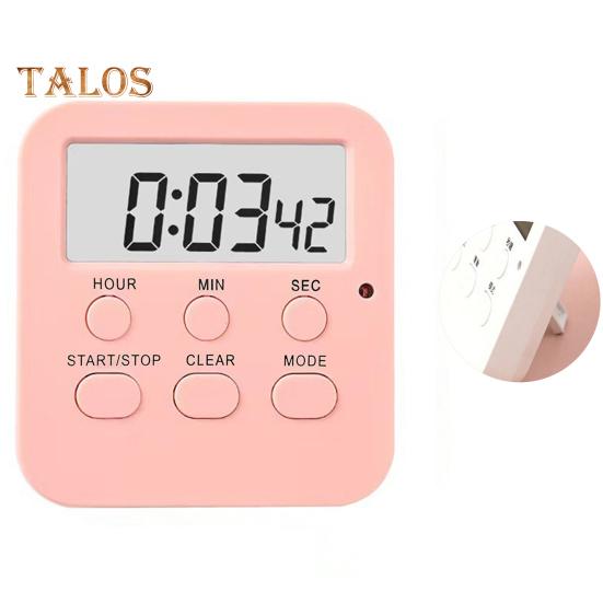 

Таймер для приготовления пищи, простое управление, напоминание о мигающем красном свете, практичное управление детьми, цифровой таймер для студентов розовый