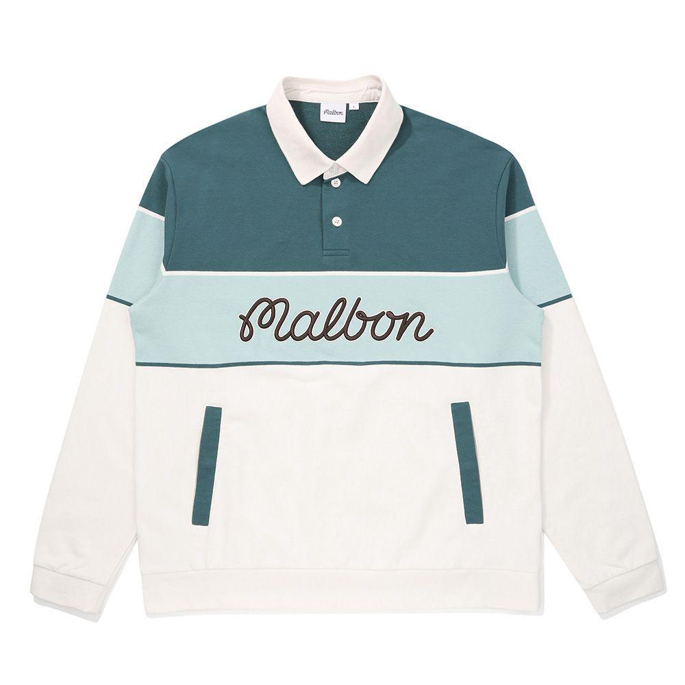 

Korea 25 A/W MALBON Golf Men s Color Block Long Sleeve Lapel Hoodie XL синій