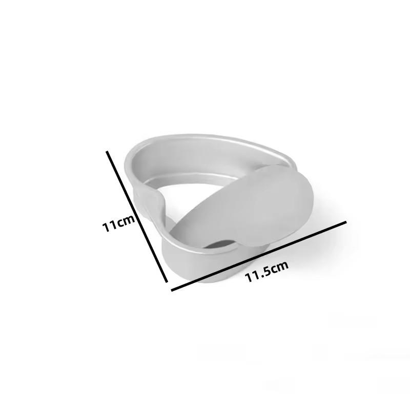 

4/6/8/10 Inch Heart Shape Removable Bottom Aluminum Chiffon Cake Mold Non-Stick DIY Mousse Pastry Cake Pan Kitchen Baking Tools