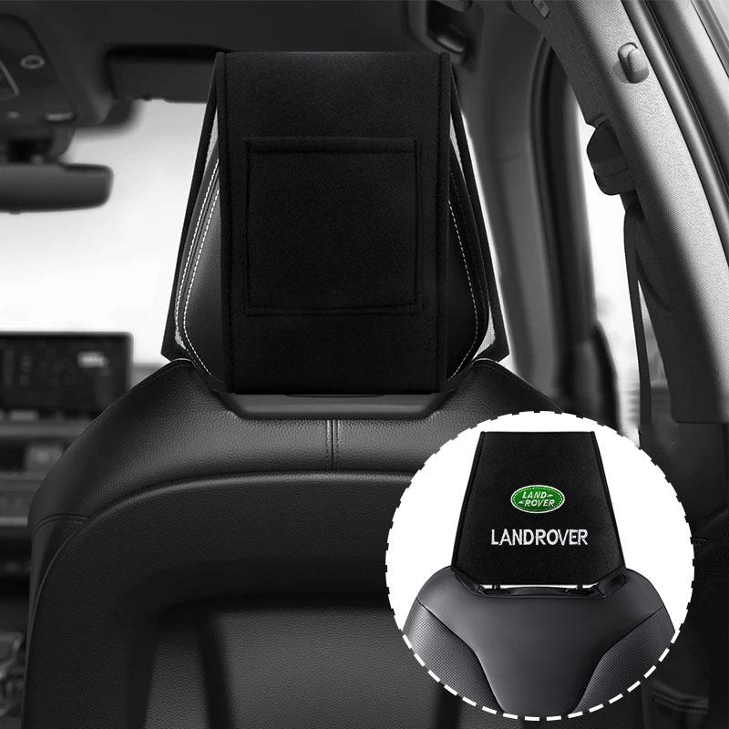1pcs Car Seat Back Headrest Pillow Dustproof Cover for Land Rover SVR Discovery Freelander 3 SVR L320 L330 Evoque Defender Range Rover Auto